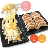 [E-voucher] Kinza Gyoza - Cheesy Gyoza 6 Pcs. (Shrimp) เกี๊ยวซ่าหน้าชีส 6 ชิ้น (ไส้กุ้ง) + เกี๊ยวซ่า 12 ชิ้น (ไส้หมูหรือไส้ไก่)