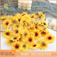 Shao 20pcs Daisy Sunflower ดอกไม้ประดิษฐ์หัวสำหรับงานแต่งงานตกแต่งบ้าน