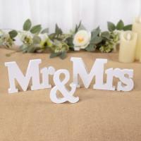 hot【cw】 3Pcs/set Mr   Mrs Sign for Rustic Wedding Decoration Favor Married Table Ornaments Photo Props