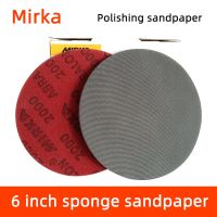 Finland Mirka 6-inch Sponge Sandpaper Round Flocking Pneumatic Polishing Sandpaper Diameter 150mm sand paper Cleaning Tools