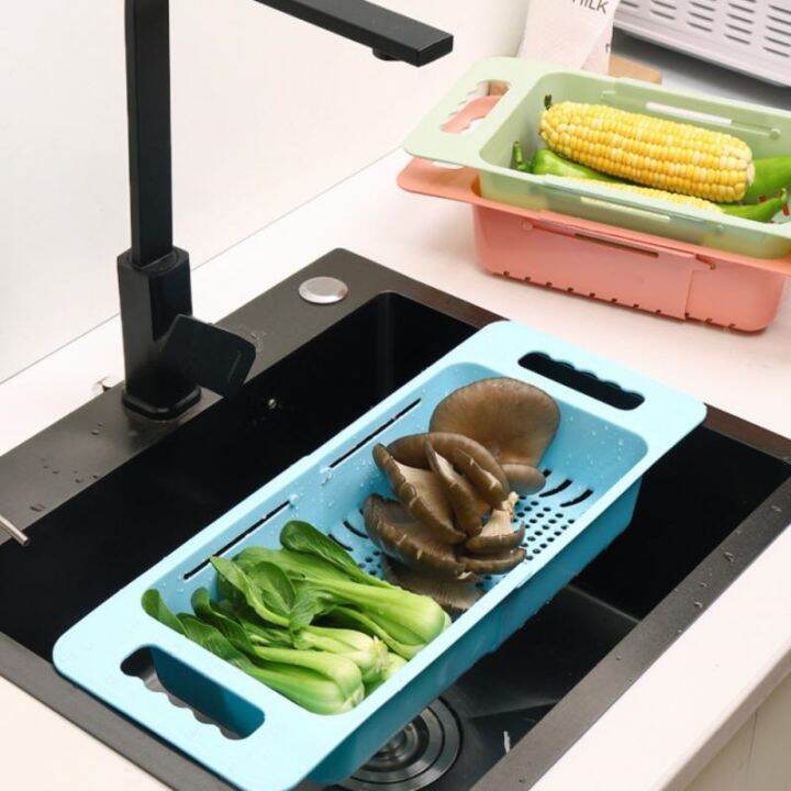 cw-expandable-sink-strainer-drain-vegetable-fruit-drainer-basket-saving-washing-shelf-strain-rack-organizer