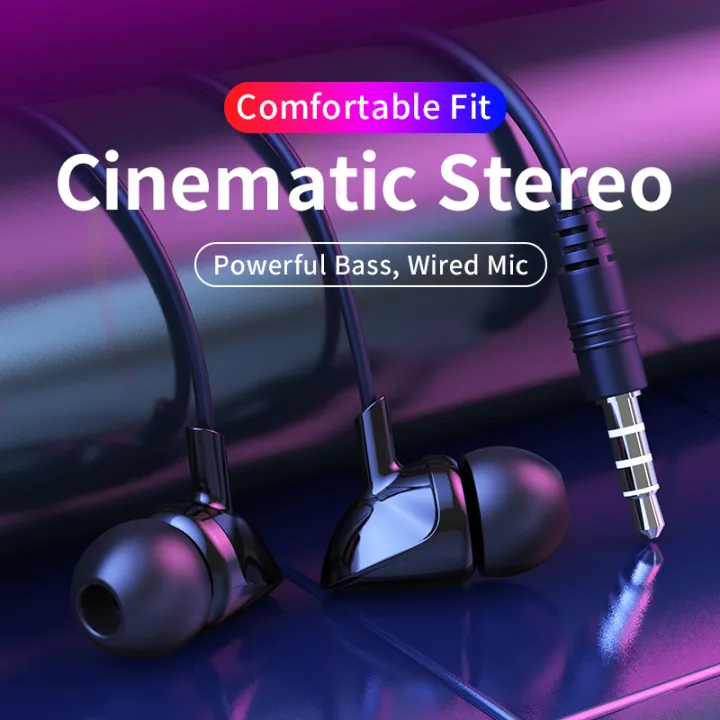 Remax InEar Headphones Bass Sound Wired Headphones Rw106 Cheap