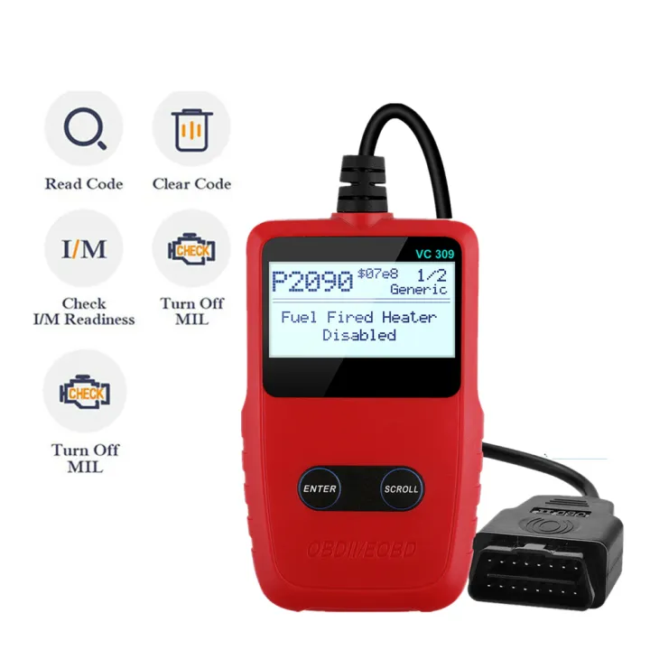 VC309 OBD2 EOBD Scanner Car Engine Diagnostic Tool Car Fault Code
