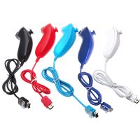 รีโมทตัวควบคุมวิดีโอเกม Nhuck Nhuk สำหรับคอนโซล Nintendo Wii 5สี