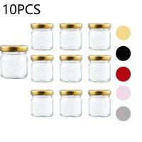 10PCS Round Glass Jars Premium Food-grade. Mini Jars With Lids For Gifts Wedding Favors Honey Jams And More