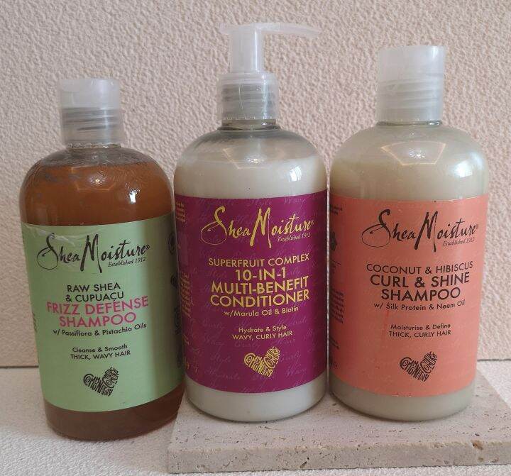 Shea Moisture Shampoo Conditioner Shea Butter Coconut Hibiscus Fruit