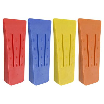 Felling Wedge Plastic Pack of 4 ABS Impact-Resistant and Cold-Resistant Forestry Wedge, Falling Cutting Column Chainsaw