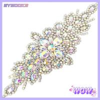 SYBOOKS สายพานเพชร อุปกรณ์เสริมเข็มขัด การตกแต่งชุดเดรส Rhinestone applique เจ้าสาวในบ้าน เข็มขัด rhinestone สำหรับชุดทางการ อุปกรณ์ตกแต่งชุด ชุดเดรส