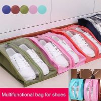 Travel Items Portable Organizer PVC Shoes Storage Bag Waterproof Dustproof Save Space Hanger Home Decor