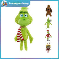 GrinchSanta Plushies การ์ตูนอะนิเมะตัวละครของเล่นตุ๊กตาตุ๊กตานุ่มยัดไส้ตุ๊กตาสำหรับของขวัญคริสต์มาสสำหรับเด็ก