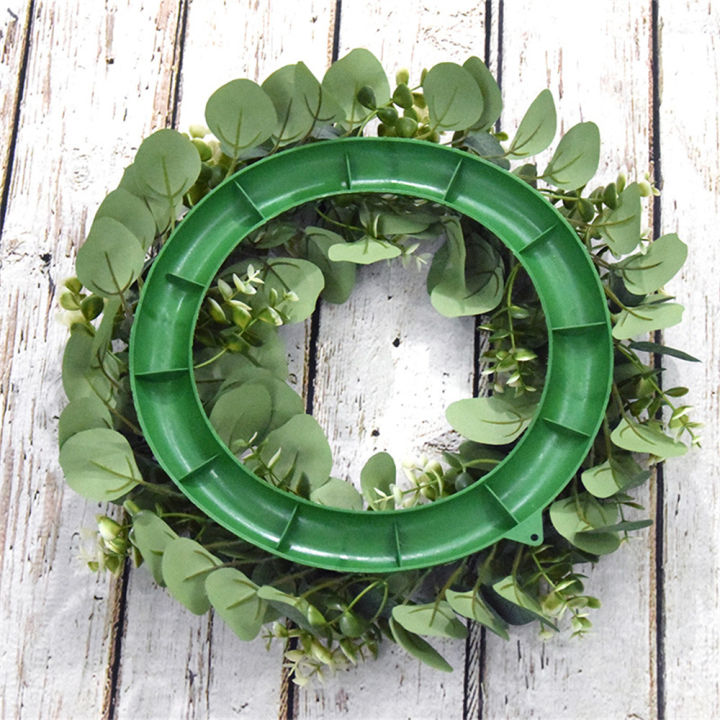 hanging-ornament-home-plastic-party-door-garland-eucalyptus-wreath