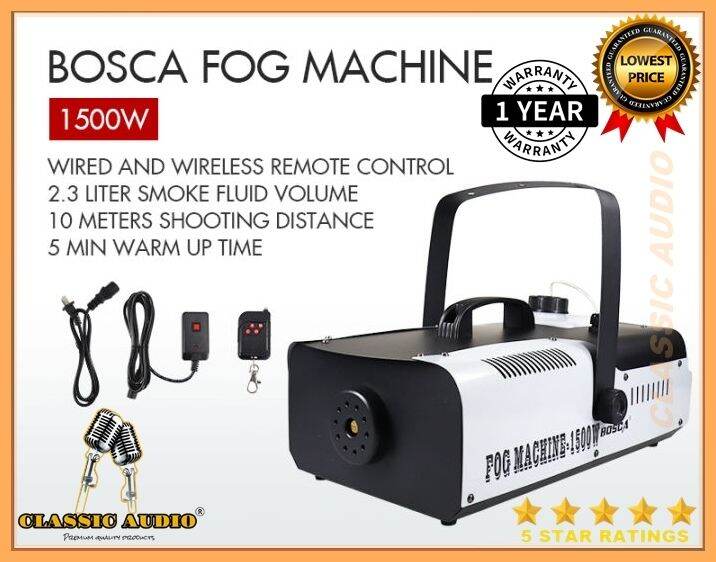 BOSCA FOG MACHINE 1500W Smoke Machine Stage Smoke Fog Effect Machine