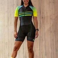 Bicycle Outdoor Sports Riding Jumpsuit Ironman Triathlon Silicone Cushion Made of Lycra Fabric Tight-fitting Quick-drying