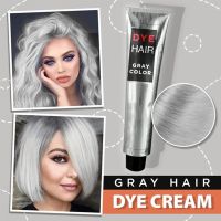 【CW】 Smoky Gray Hair Color Dye Punk Grandma Coloring Wax Fashion TSLM1