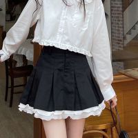 【CC】♦✥  Patchwork Skirts for Pleated Tennis Skirt Woman Waist