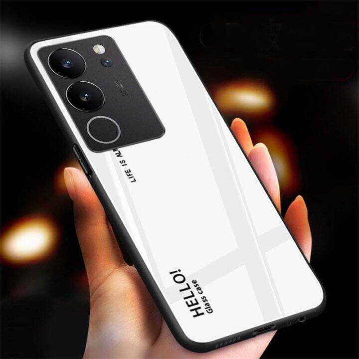 ฝาครอบโทรศัพท์สำหรับ-vivo-v29-pro-เคสป้องกันกระจกเทมเปอร์-v29e-เคสกระจกสำหรับ-vivo-v29pro-v29e-เคสที่อยู่อาศัย