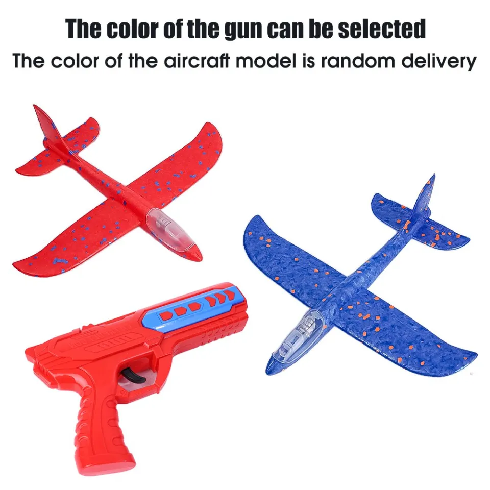 Airplane Launcher Toys For Boys Kid Foam Glider Plane Flight Mode Catapult  Hand Throw Children Ejection