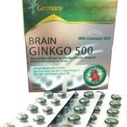CHÍNH HÃNG BRAIN Ginkgo 500-Giúp hoạt huyết, tăng cường lưu thông máu
