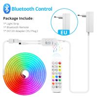 12V Bluetooth Tuya ชีวิตอัจฉริยะ WIFI แถบไฟนีออน Fita Led ไฟกลางคืน Rgb กันน้ำโคมไฟประดับไฟ Led 5M 2M