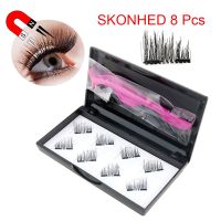 Fashion Magnetic Eyelashes Reusable 3D False Eyelashes Eyes Makeup Lashes Tweezers Set No Glue Needed Cosmetics Eye Decoration