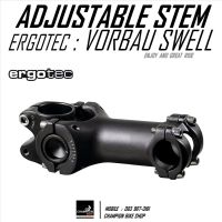 คอแฮนด์ปรับองศาได้ ERGOTEC : H010-BL VORBAU SWELL ECO ADJUSTABLE STEM 25.4mm. / +-40° สีดำด้าน