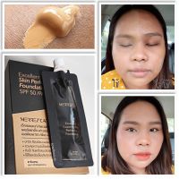 Merrezca Excellent Covering Skin Perfecting Foundation SPF50/PA+++ #24 Suntan เมอเรสก้ารองพื้นกันน้าแบบซอง ขนาดทดลอง 5ml.