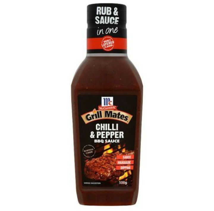 Mccormick Grill Mates Chilli And Pepper Bbq Sauce 500g Lazada