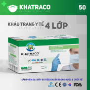 Combo 200 khẩu Trang 4 lớp kháng khuẩn Khatraco hàng chính hãng đạt tiêu