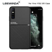 สำหรับ Vivo Y73S S7E Y52S IQ00 U3โทรศัพท์ Magnetic รถ Twill Ultra บาง Shockproof Soft Back Cover