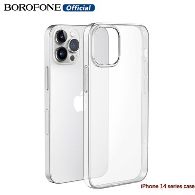 【NEW】BOROFONE 2022 Original Clear Soft TPU HD เคสใสสำหรับ IPhone14 /Ip 14 Max/ Ip14 Pro Max/ip 14 Pro Soft TPU Clear Ultra Thin Case