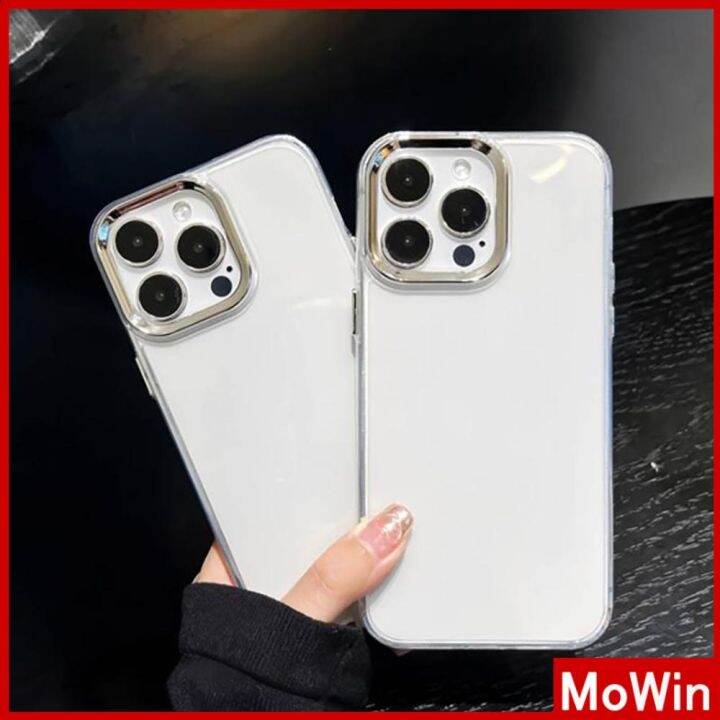 mowin-เข้ากันได้สำหรับ-เคสไอโฟน-เคสไอโฟน11-เคส-สำหรับเคส-iphone-หรูหราชุบเลนส์เคสนิ่ม-ป้องกันกล้องเคสใส-เรียบง่าย-เข้ากันได้กับ