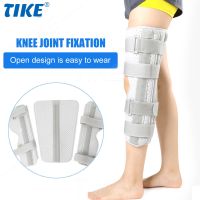 ◇۞ TIKE 3-Panel Knee Immobilizer Full Leg Support Brace Aluminum Alloy Straight Splint for Fracture ACL MCL Meniscus Tear