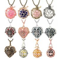 Mexico Chime Heart-Shaped Locket Necklace Music Pregnancy Aromatherapy Jewelry