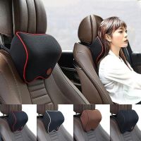 Car Seat Headrest Pad Memory Foam Travel Head Neck Rest Cushion Auto Mesh Pillow