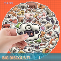 ?【Lowest price】TANG สติกเกอร์การ์ตูนสัตว์น่ารักๆ50ชิ้นสติกเกอร์กราฟฟิตีกันน้ำน่ารักสำหรับมือถือแล็ปท็อปสมุดติดรูปสัตว์ของขวัญ