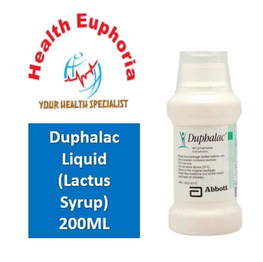 Duphalac Syrup 200ml *Lactus*Lactulose*Constipation*Laxative* Lazada