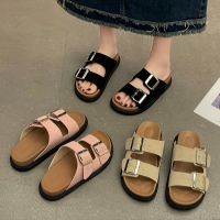 Birken รองเท้าแตะผู้หญิงสวมใส่ด้านนอก 2023 รองเท้าแตะลำลองและรองเท้าแตะแบบใหม่ฤดูร้อนพื้นหนาระบายอากาศหัวเข็มขัดรองเท้าแตะสไตล์ฝรั่งเศสย้อนยุค