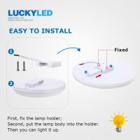 ZZOOI LUCKYLED Surface Mounted Ceiling Lights Modern Lamp Ceiling Acryl Led Living Room Lights Led Ceiling Light For Bathroom