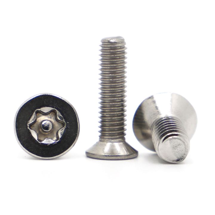 304-stainless-steel-six-lobe-torx-countersunk-flat-head-with-pin-tamper-proof-anti-theft-security-screw-bolt-m2-m2-5-m3-m4-m5-m6