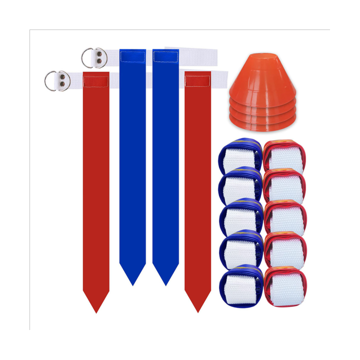 Flag Football Set, 10 Player Flag Football Belts and Flags Set