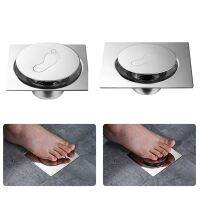 【cw】 Shower Hotel Bouncing Durable Waste Cover Floor Drain Deodorant Pedal Type ！