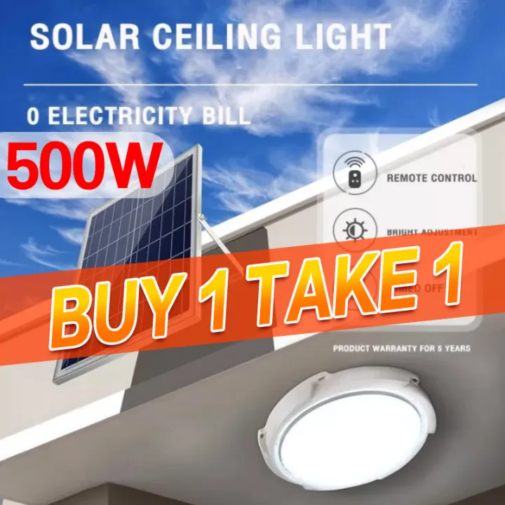 [Buy 1 TAKE 1 】COD Solar Ceiling Light Home Indoor LED Ceiling Pendant