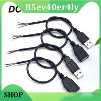 B5ev40er4ly Shop 30cm Power Supply Cable 2 Pin USB 2.0 A Female Male 4 pin Wire Jack Charging Cord Extension Connector DIY 5V Line