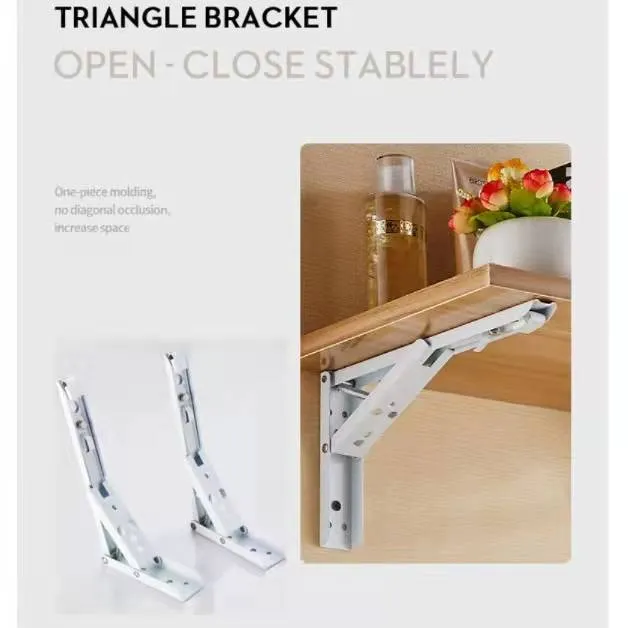 Diva SALE 1 PAIR Stainless Steel Triangle Folding Wall Bracket Only ...