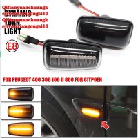 ไฟ LED รถกระพริบเครื่องหมายด้านข้างไฟสัญญาณเลี้ยวแบบไดนามิกสำหรับ Peugeot 306 106 406 806 Citroen XM ZX Break Xsara Xantia Fiat (10)