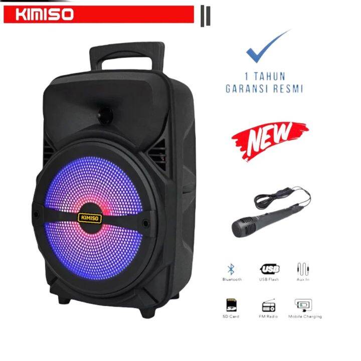 Paling Digemari Speaker Bluetooth Karaoke Portable Model Koper Ukuran 6 ...