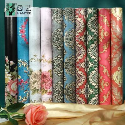 Self-adhesive waterproof cabinet desktop sticker furniture renovation retro wallpapers wardrobe shoe cabinet home decoration