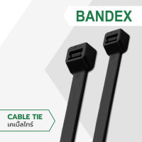 BANDEX เคเบิ้ลไทร์ สีดำ  ขนาด 3, 4, 6, 7, นิ้ว สายรัดจับเก็บอเนกประสงค์ 1ถุง/100เส้น ของแท้