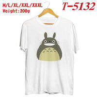 TOTORO เสื้อยืดผู้ชายผู้หญิงแขนสั้นเสื้อยืดฤดูร้อนฮายาโอะมิยาซากิอะนิเมะเสื้อยืดคู่สองมิติหลวมรอบคอด้านบน