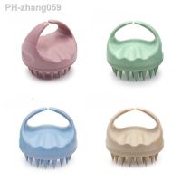 Wheat Straw Silicone Hair Brush Shampoo Brush Scalp Massager Comb Head Body Massage Scrubber Hair Comb